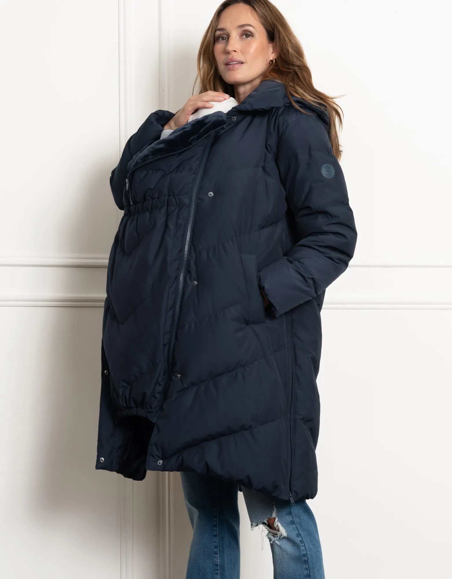 Online Adena | Chevron Puffer Maternity Coat Coats & Jackets | Coats & Jackets