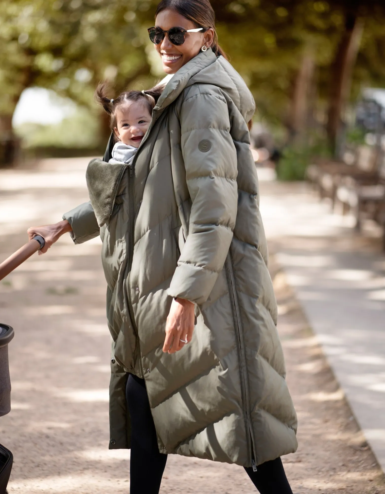 Fashion Adena | Long Maternity & Babywearing Puffer Coat Coats & Jackets | Coats & Jackets