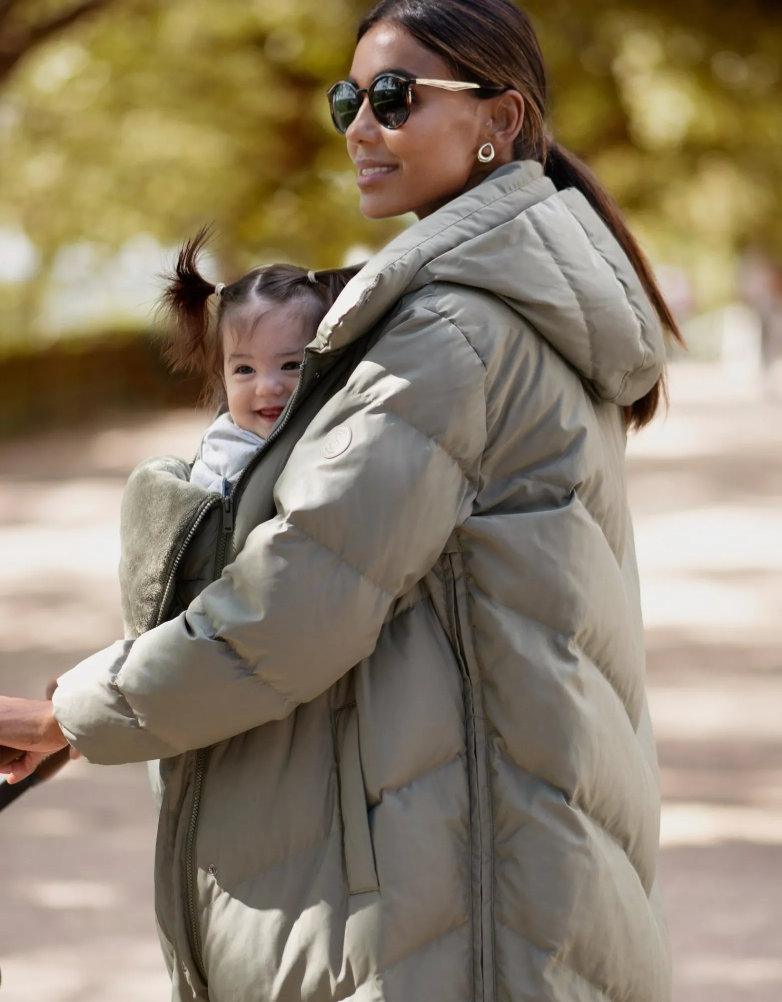 Fashion Adena | Long Maternity & Babywearing Puffer Coat Coats & Jackets | Coats & Jackets