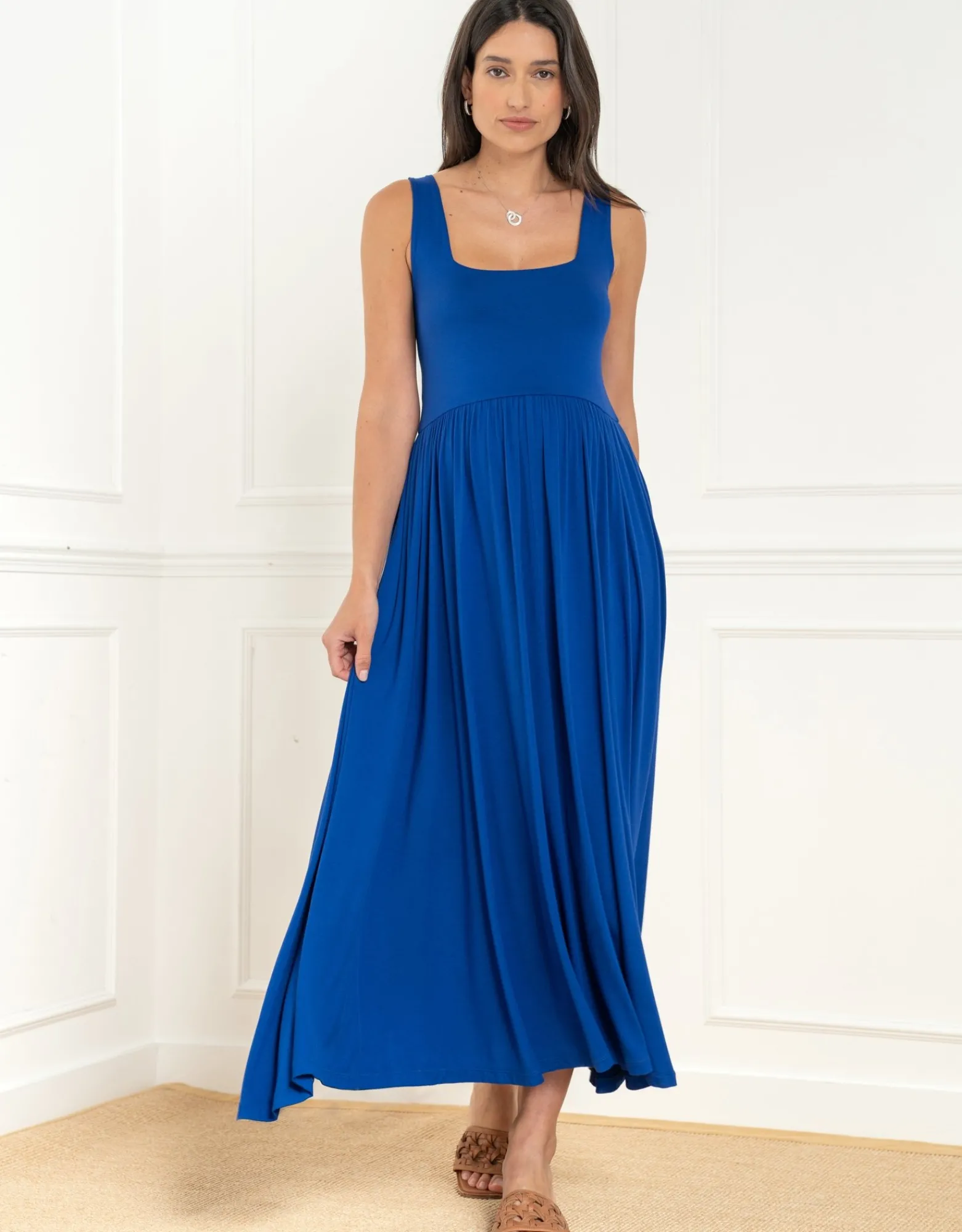 New Adler | Jersey Bamboo Strap Midi Maternity Dress Dresses | Dresses