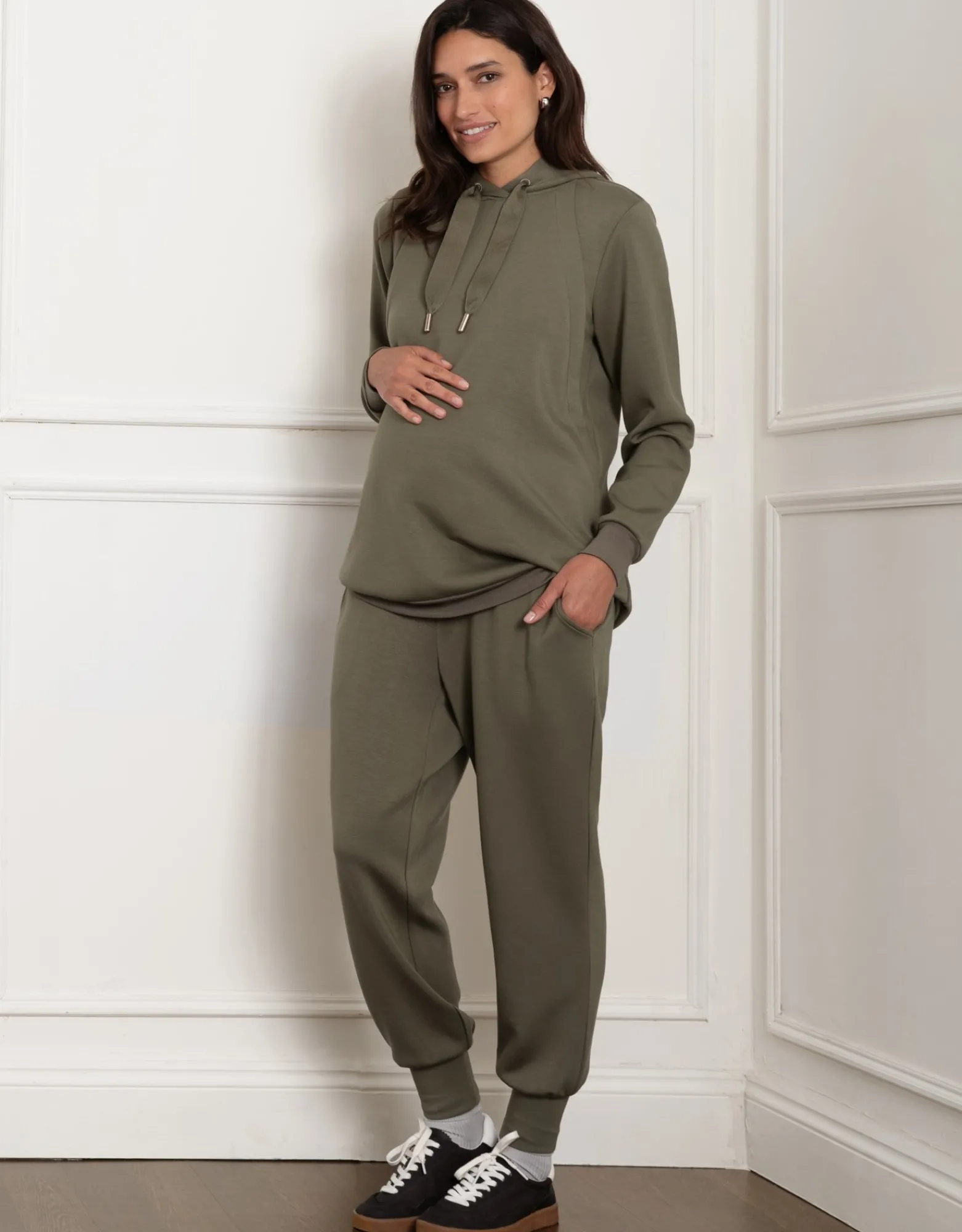 Outlet Atticus | Modal Blend Over Bump Maternity Joggers Essentials | Loungewear