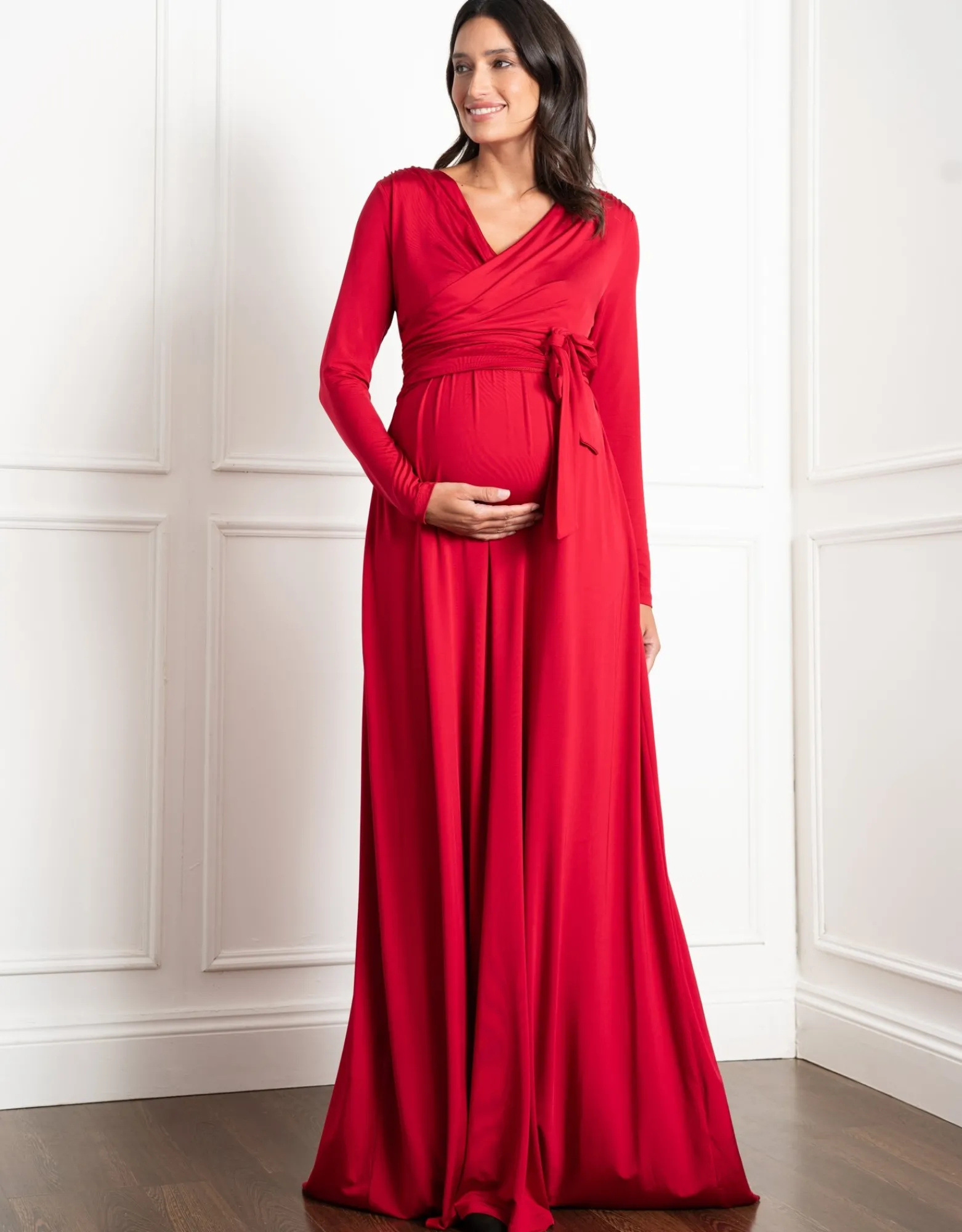 Clearance Ayuna | Wrap Maxi Maternity & Nursing Dress Dresses | Formal Dresses