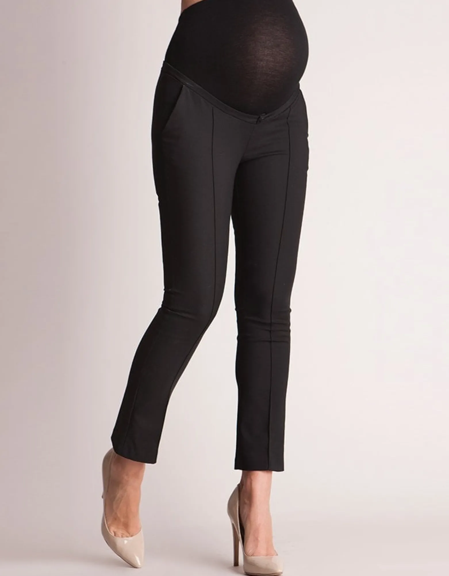 Best Cressida | Tailored Black Cropped Maternity Pants Trousers & Skirts