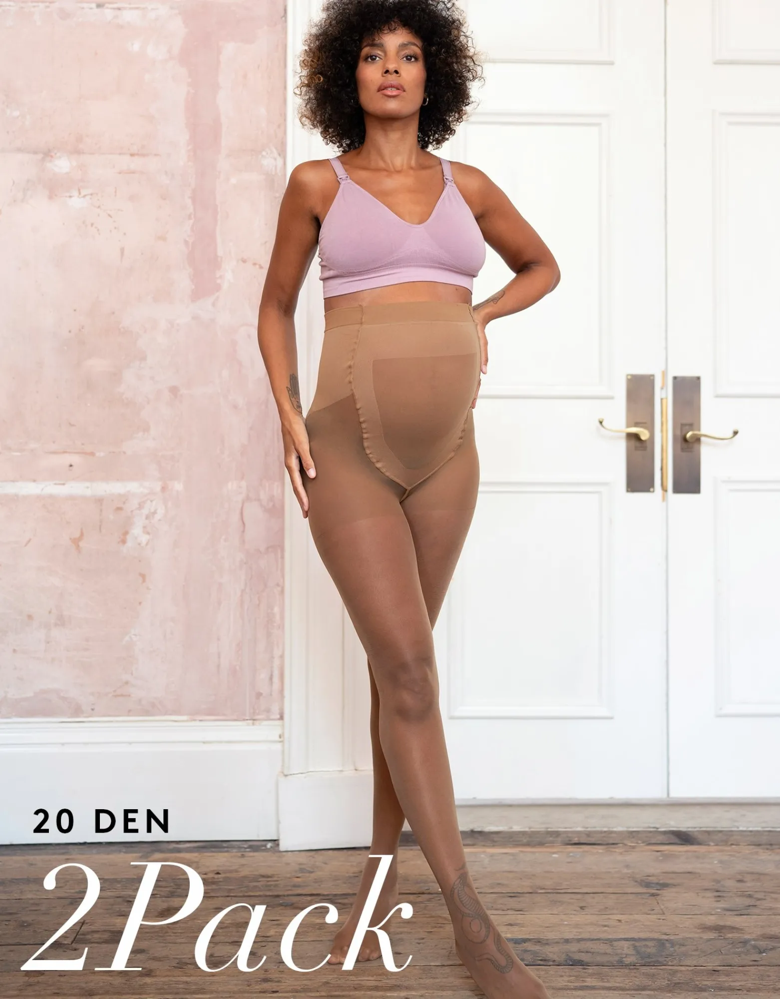 New 20 Denier Mocha Maternity Tights u2013 2 Pack Lingerie & Shapewear | Lingerie & Shapewear