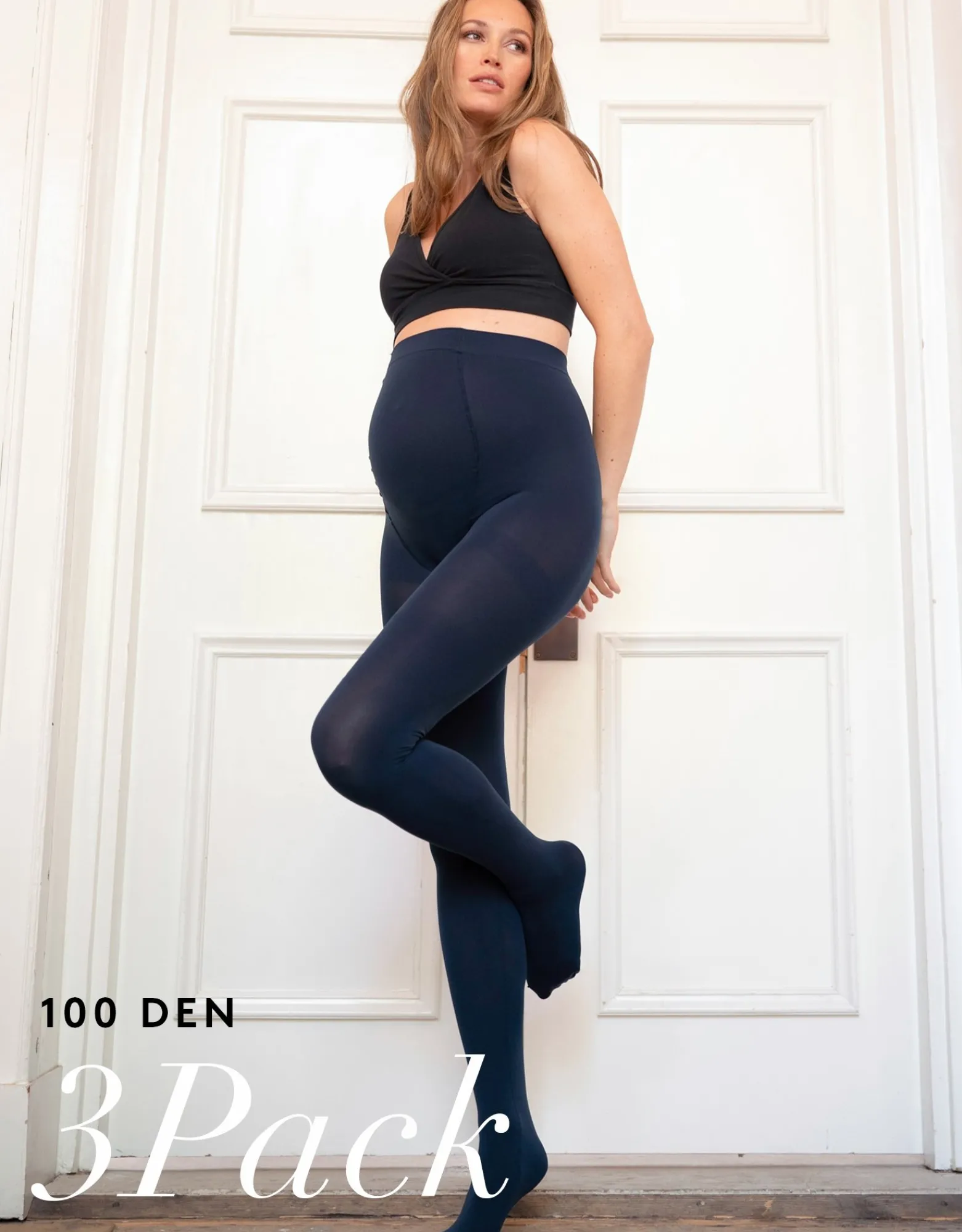 Online 100 Denier Navy Maternity Tights u2013 3 Pack Lingerie & Shapewear | Lingerie & Shapewear