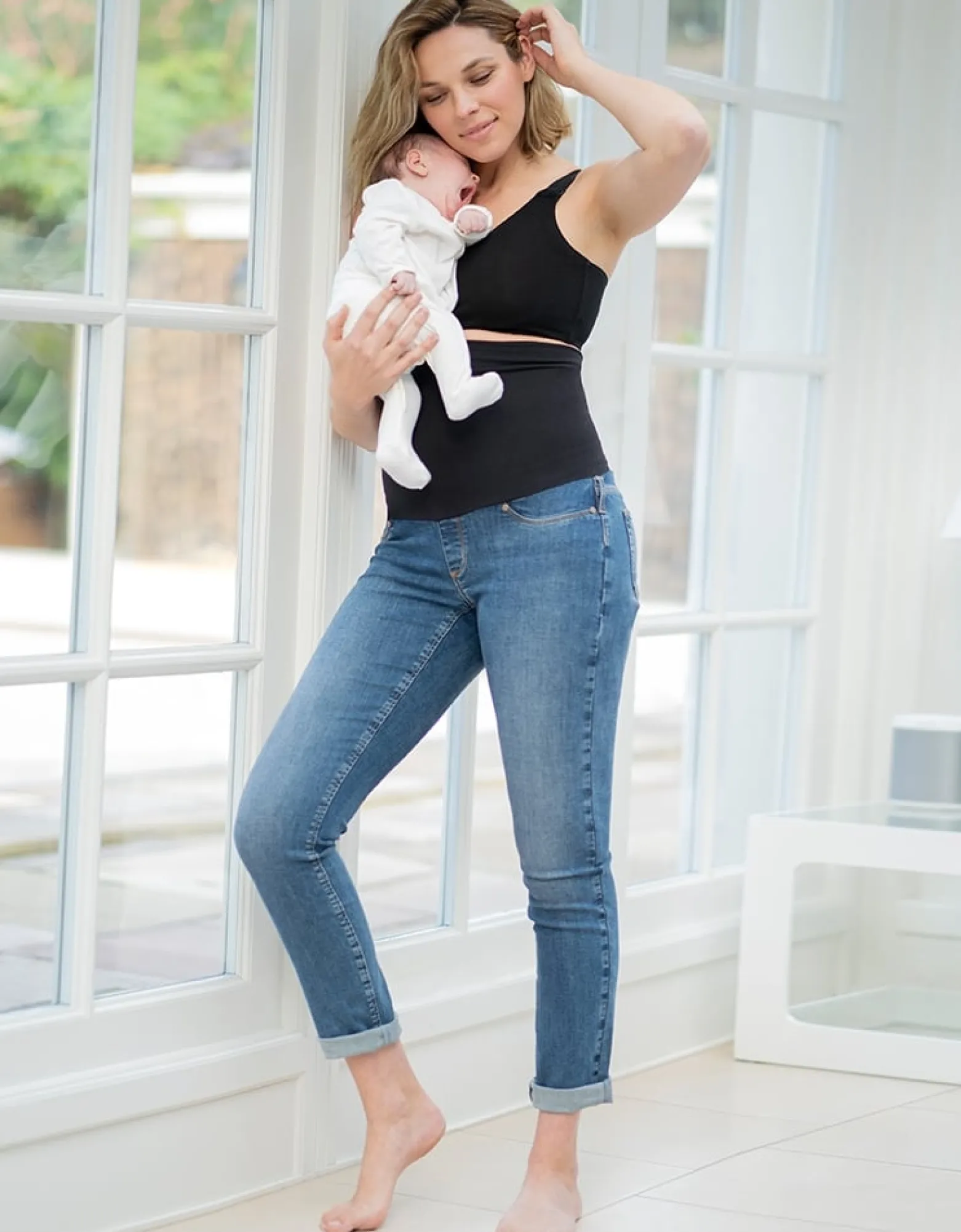 Store Eddie | Post Maternity Shaping Boyfriend Jeans Jeans