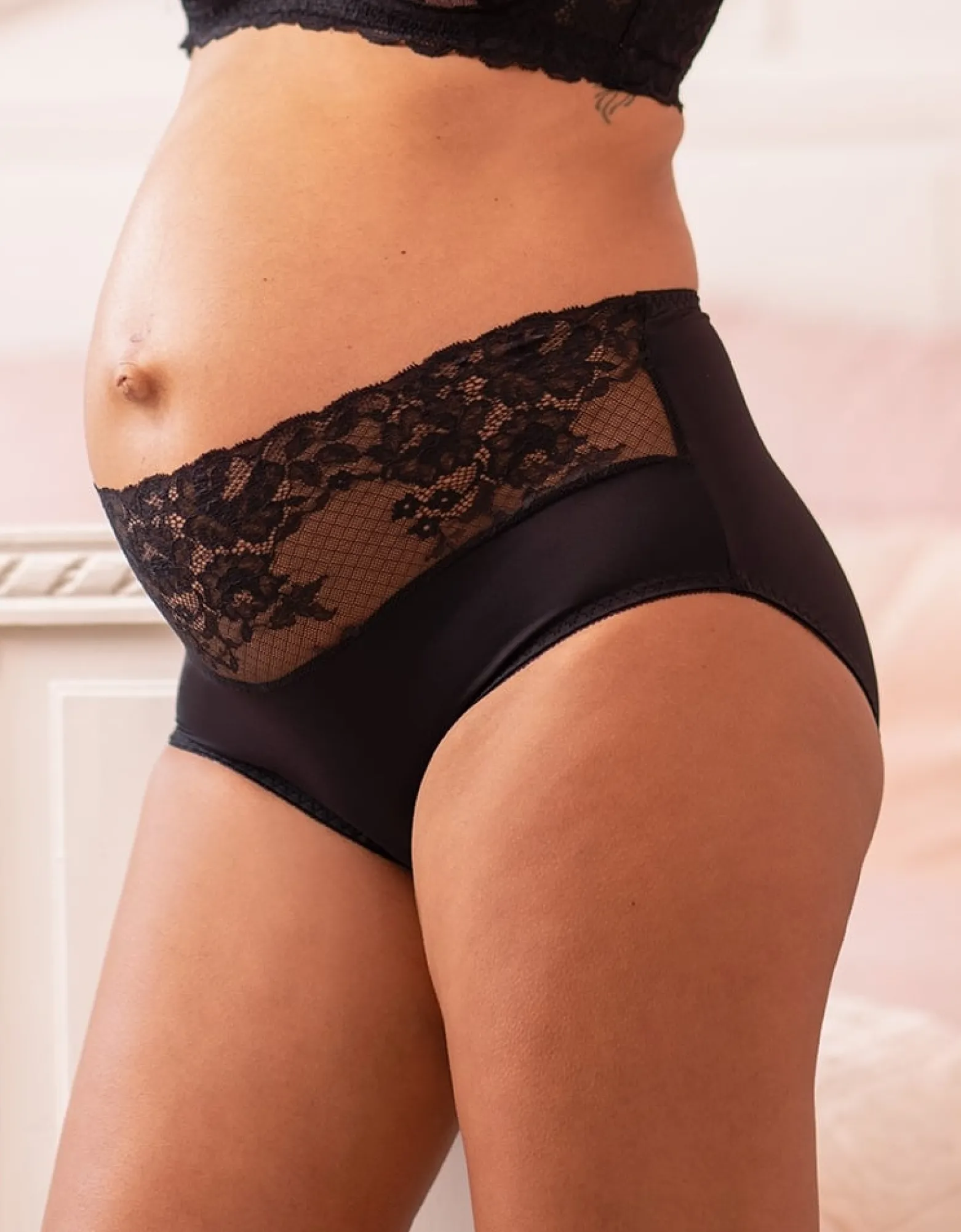 Discount Emelia |  Lace Mid Bump Maternity Briefs Lingerie & Shapewear | Lingerie & Shapewear