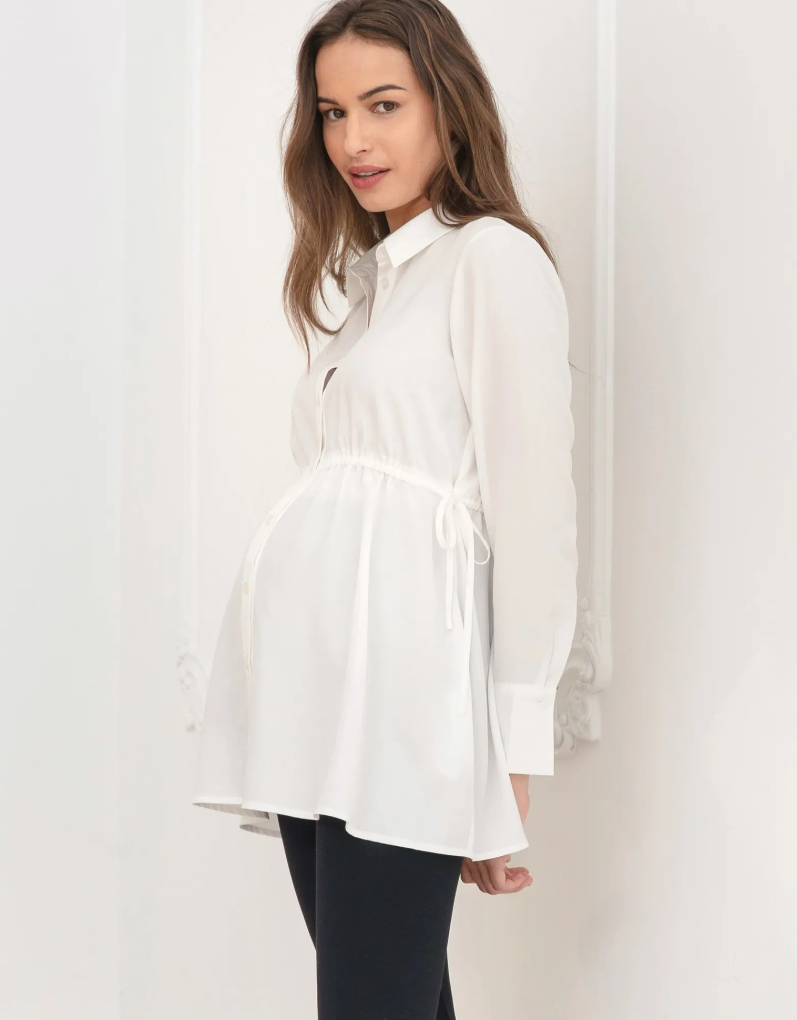 Best Sale Filippa | Tailored Maternity Shirt Tops | Hoodies & Tops