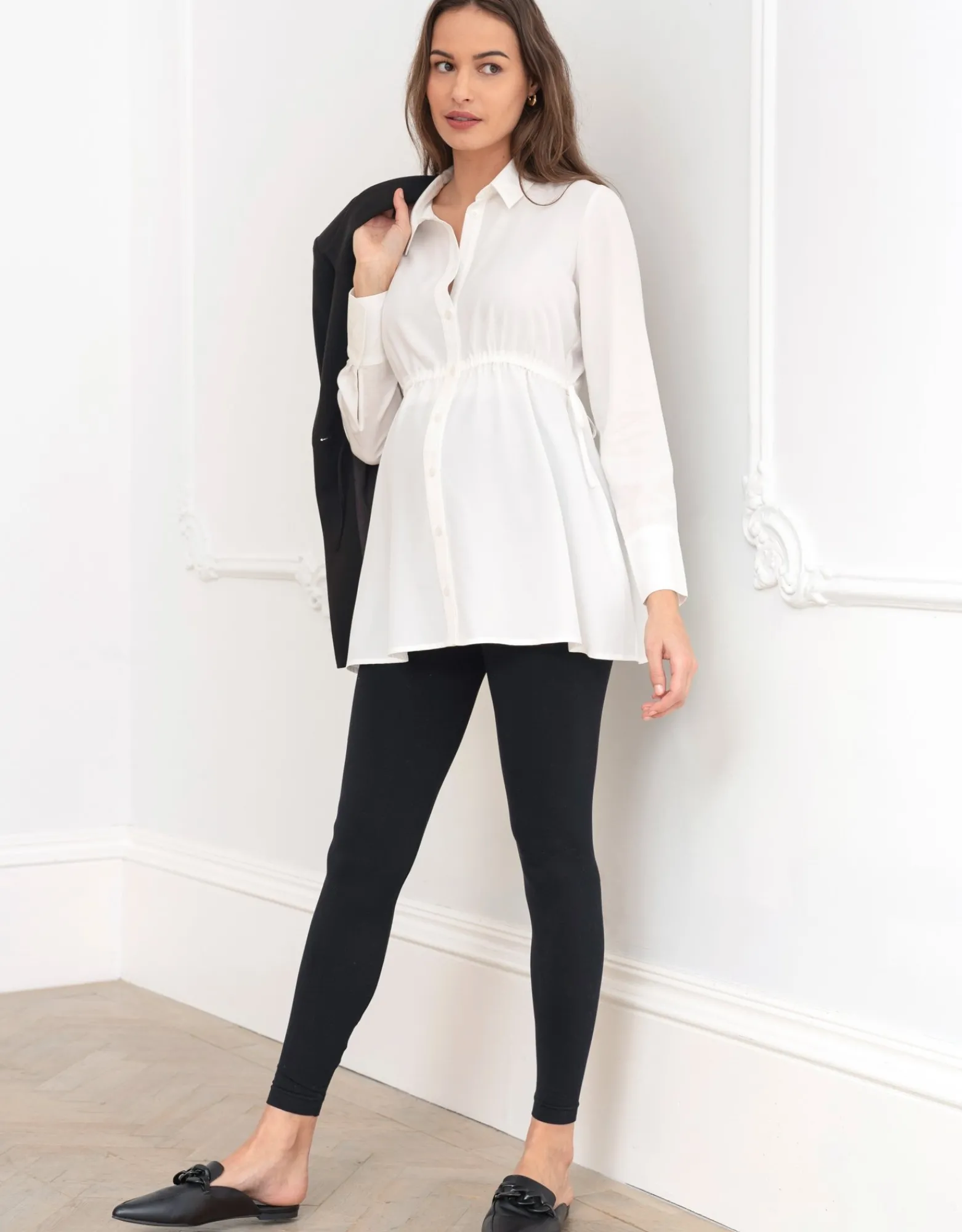 Best Sale Filippa | Tailored Maternity Shirt Tops | Hoodies & Tops