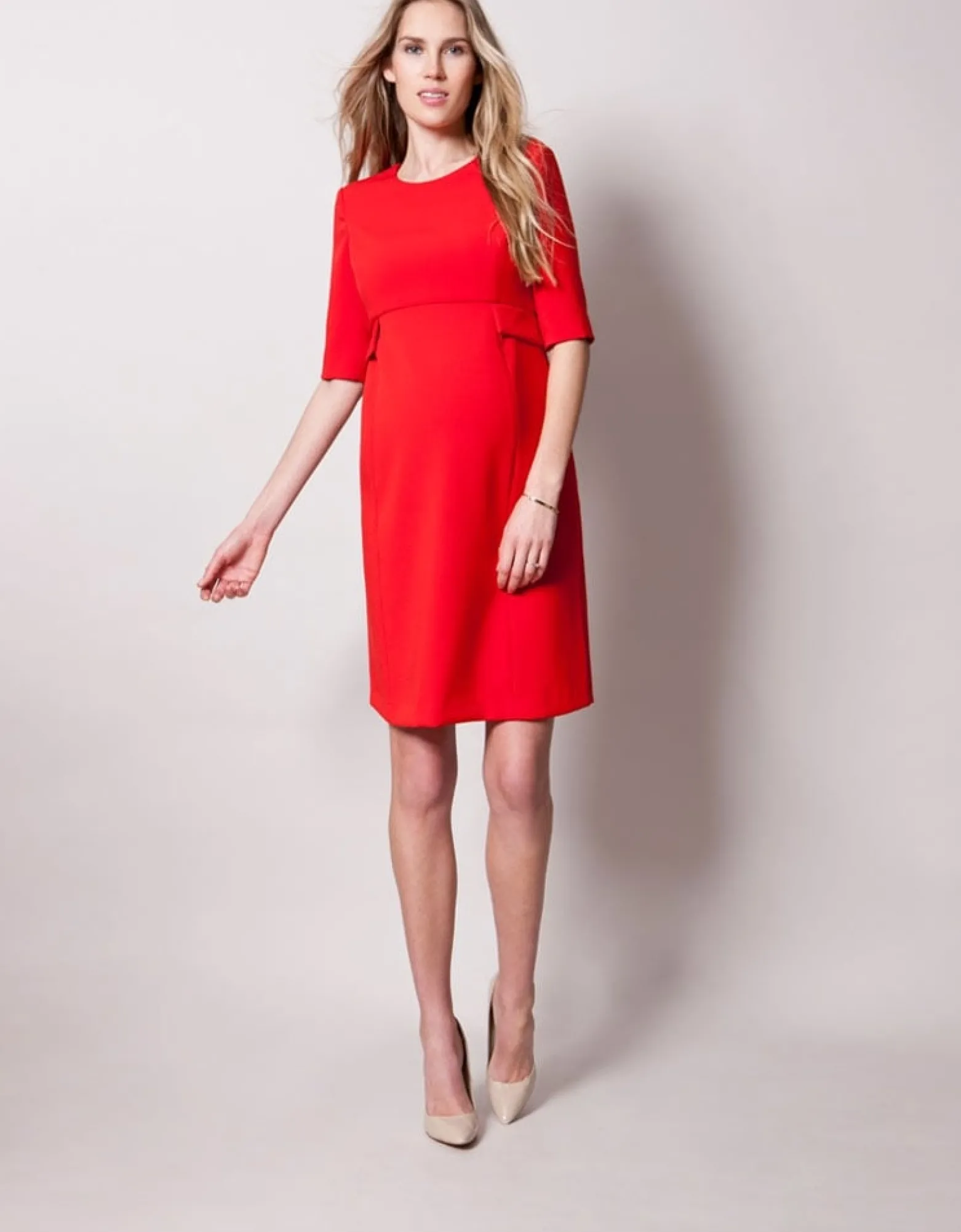 Discount Francesca | Scarlet Peplum Maternity Dress Formal Dresses