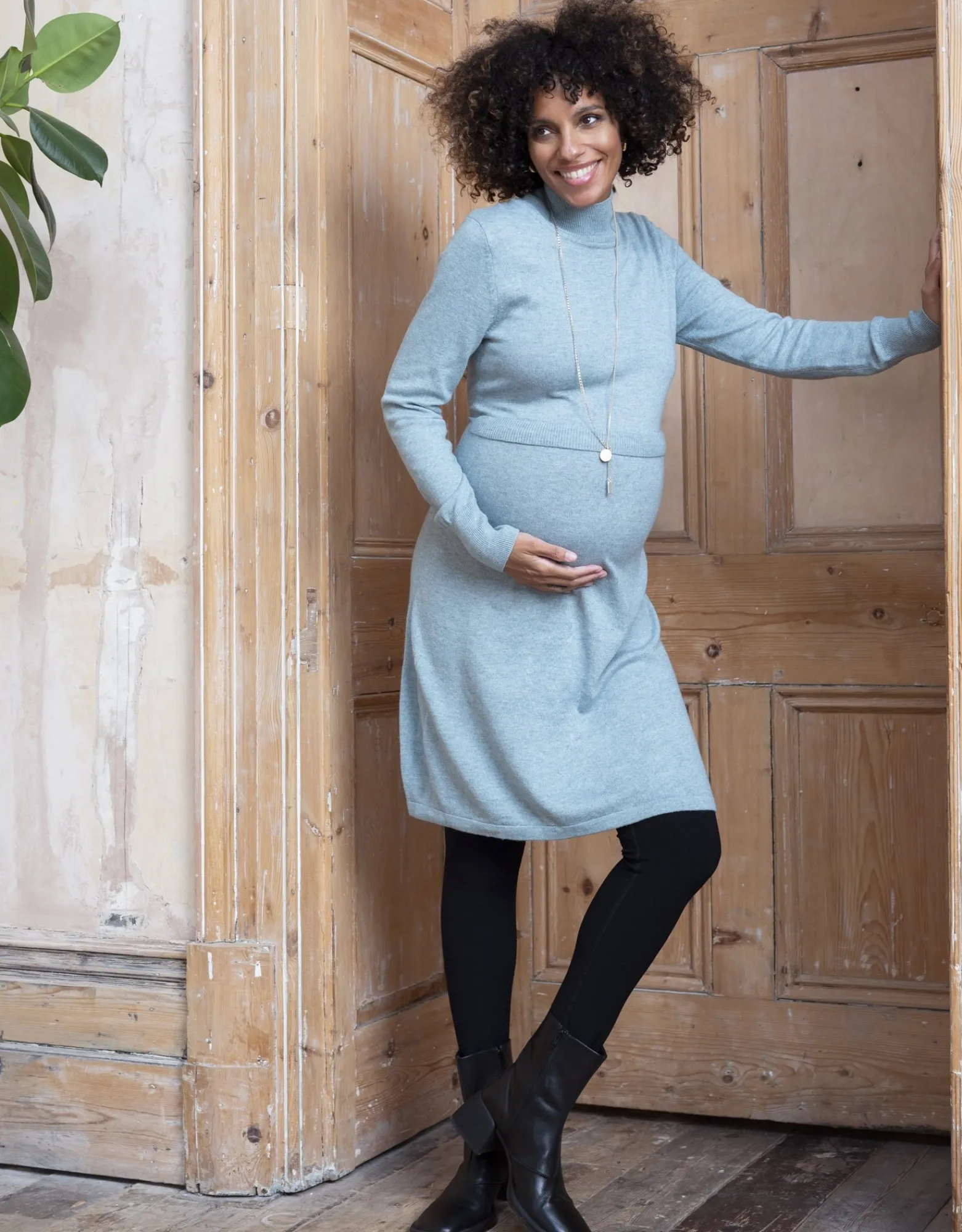 Cheap Freya | Sage Wool Blend Maternity & Nursing Sweater Dress Dresses | Dresses