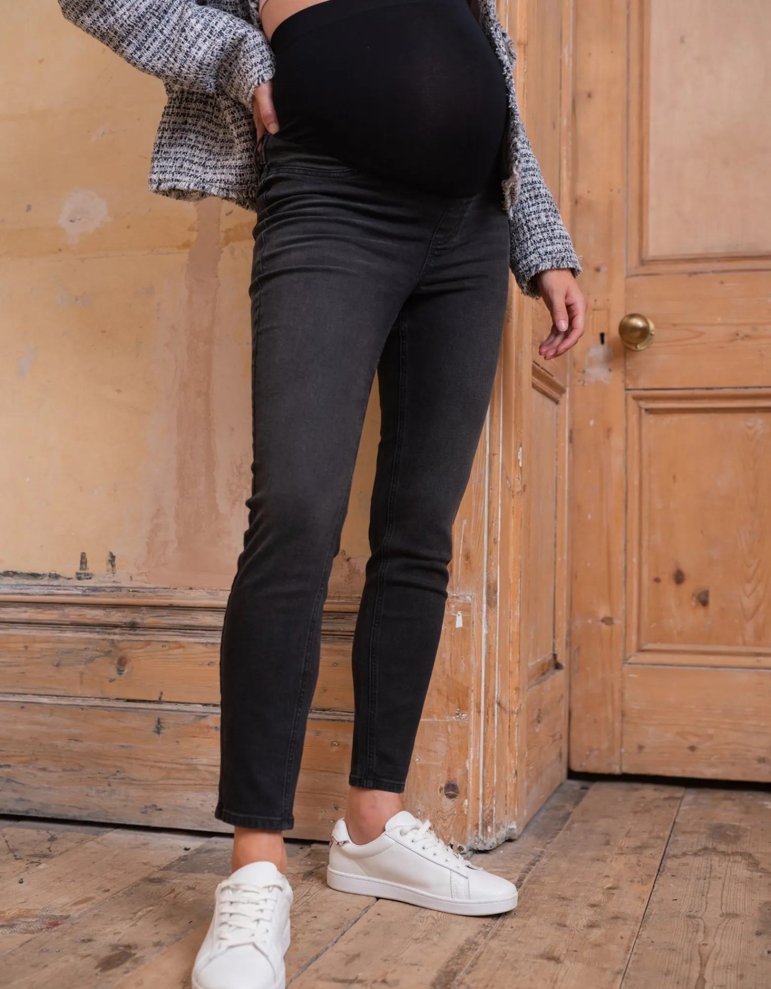 Fashion Kai | Organic Cotton Black Skinny Maternity Jeans Jeans | Trousers & Skirts