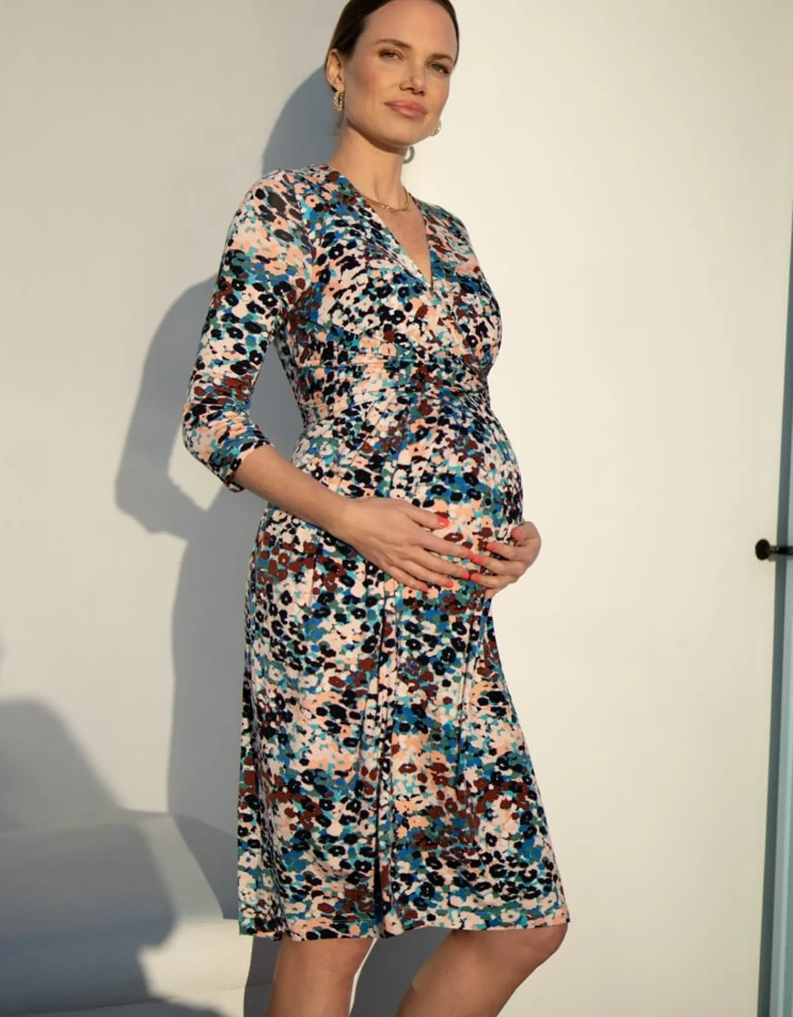 Cheap Keeva | Animal Print Jersey Maternity & Nursing Dress Dresses | Dresses