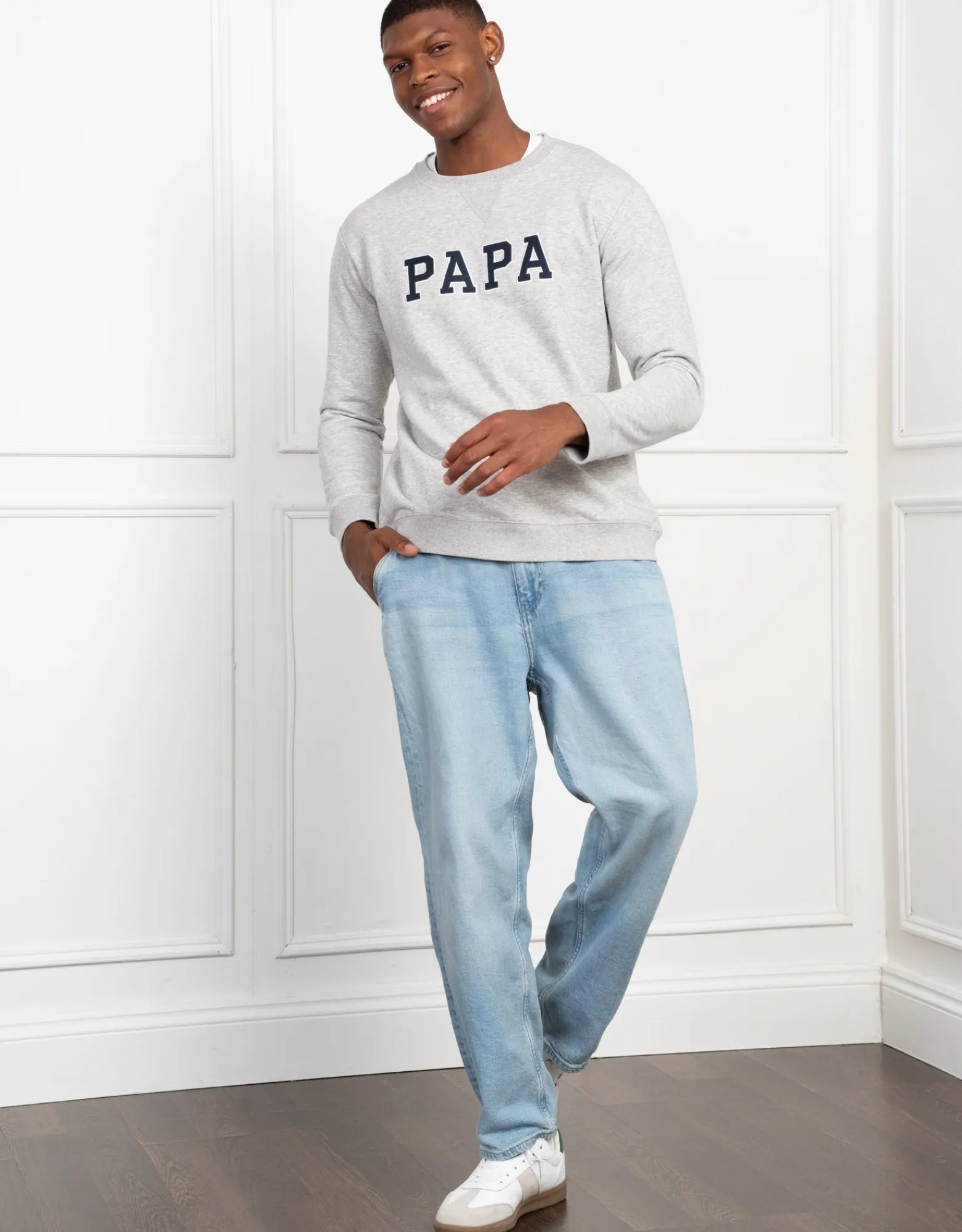 Fashion Kevin | Cotton Blend Papa & Mini Sweatshirts Menswear