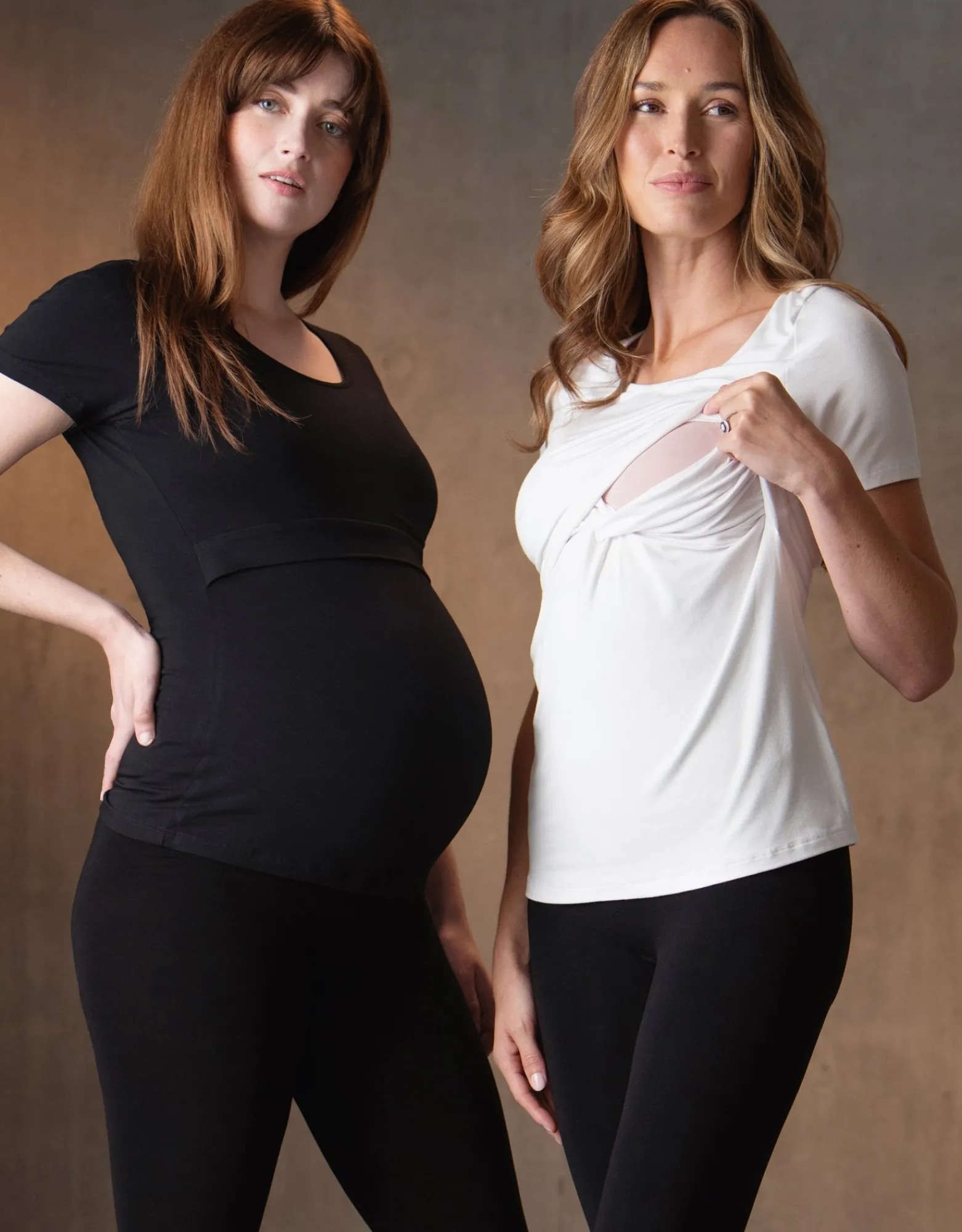 Best Laina | Twin Pack Maternity & Nursing T-Shirts u2013 Black & White Essentials | Kits & Sets