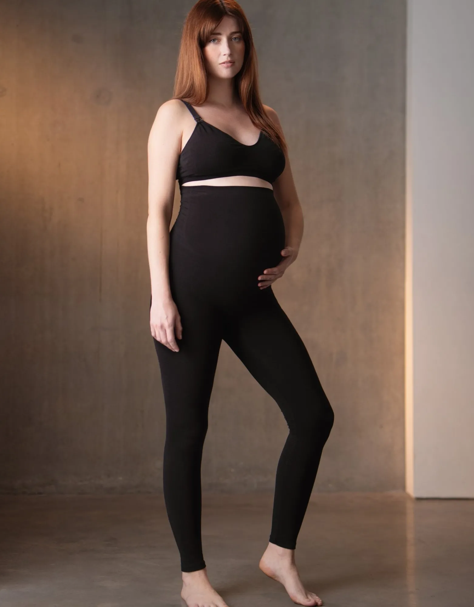 Cheap Leggings | Twin Pack Bamboo Maternity Leggings u2013 Black & Grey Leggings