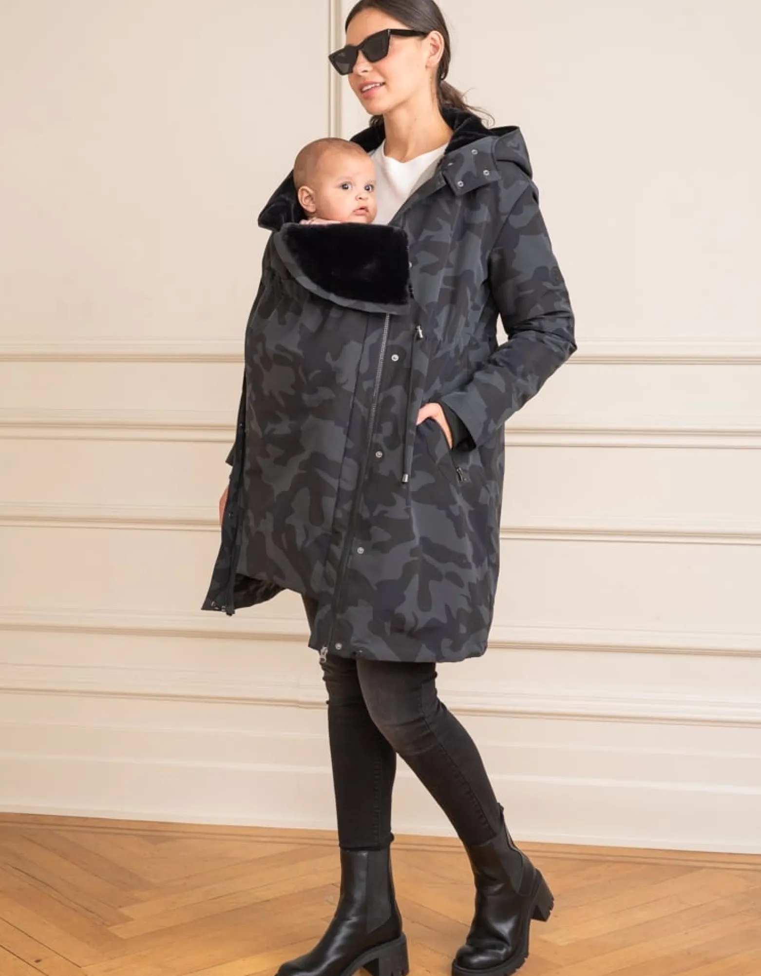 Best Leigh | Camo 3 in 1 Maternity & Babywearing Parka Coats & Jackets | Coats & Jackets