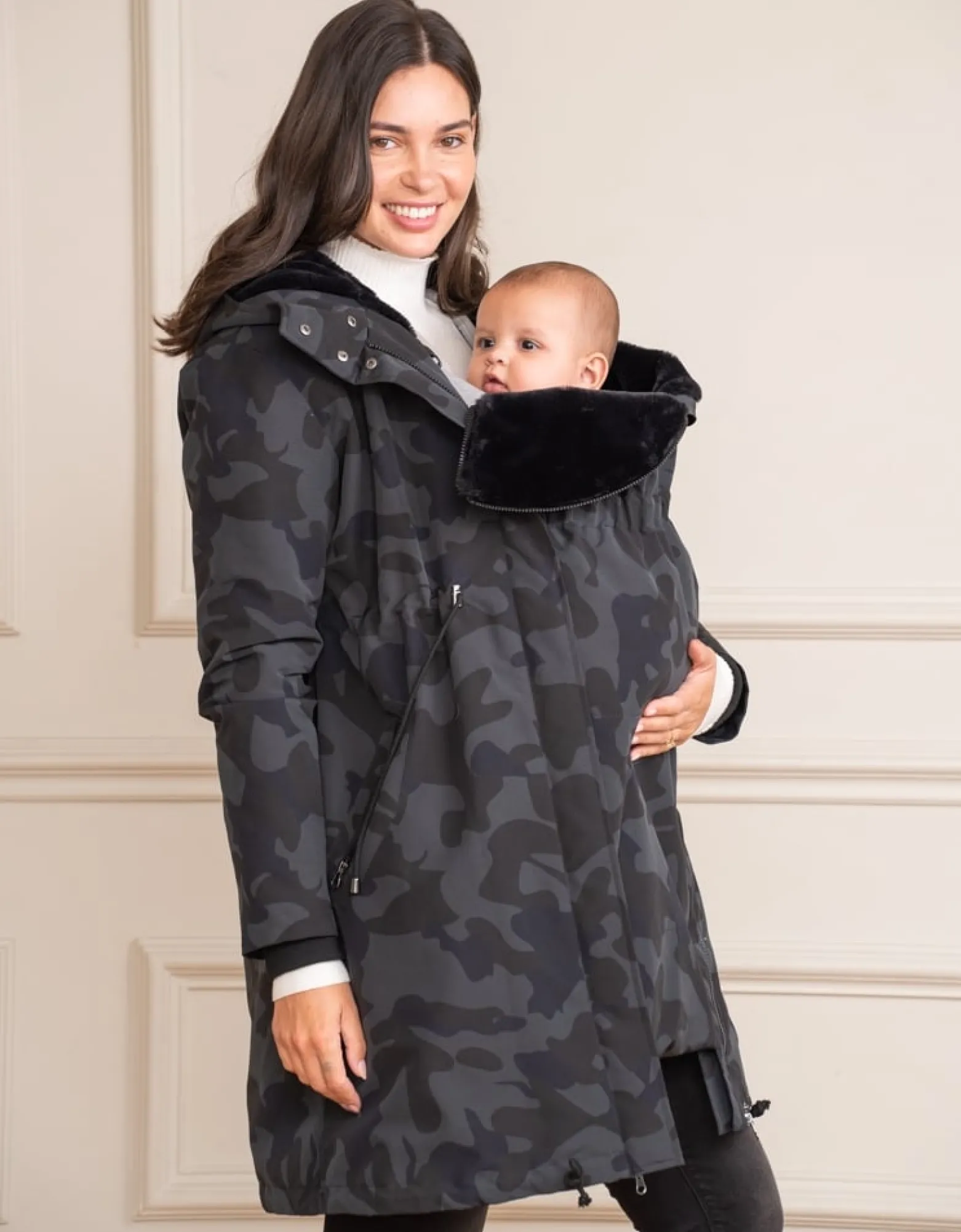 Best Leigh | Camo 3 in 1 Maternity & Babywearing Parka Coats & Jackets | Coats & Jackets