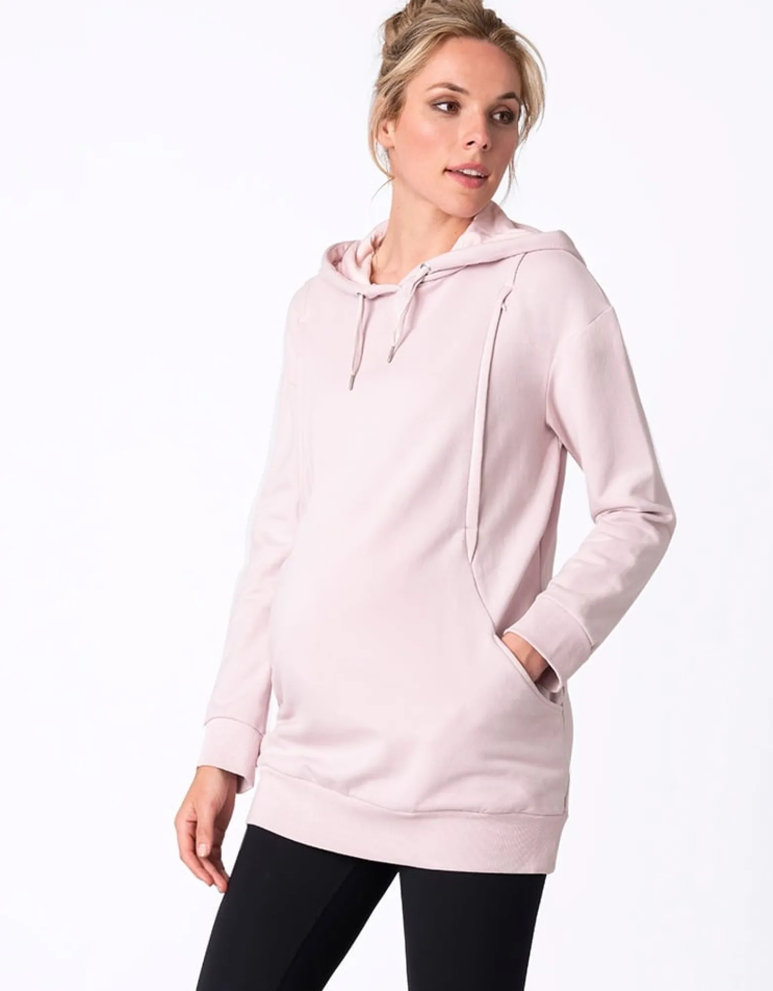 Online Pernella | Blush Pink Maternity & Nursing Hoodie Tops | Hoodies & Tops