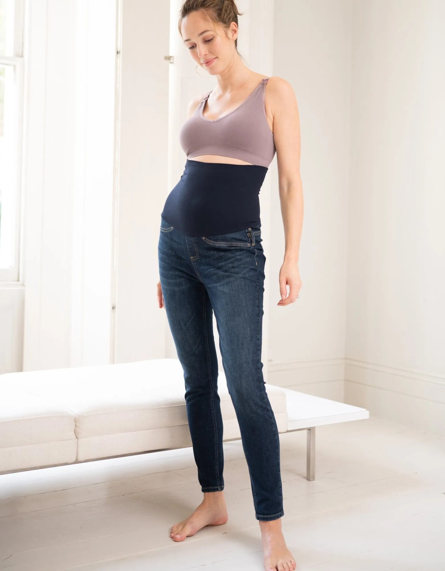 Hot Roman | Organic Indigo Post Maternity Shaping Jeans Jeans