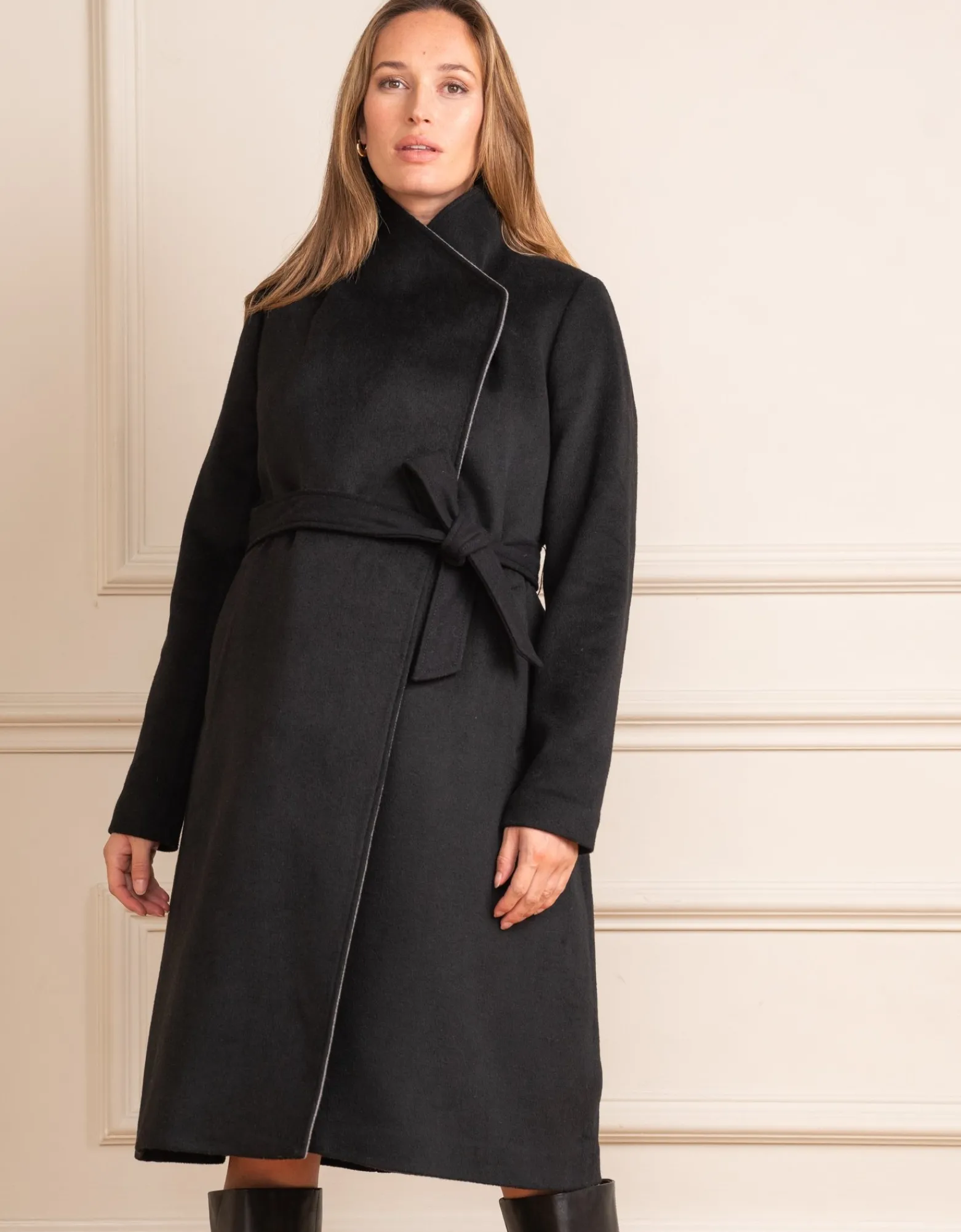 Store Sierra | Wool Blend Wrap Maternity Coat Coats & Jackets | Coats & Jackets