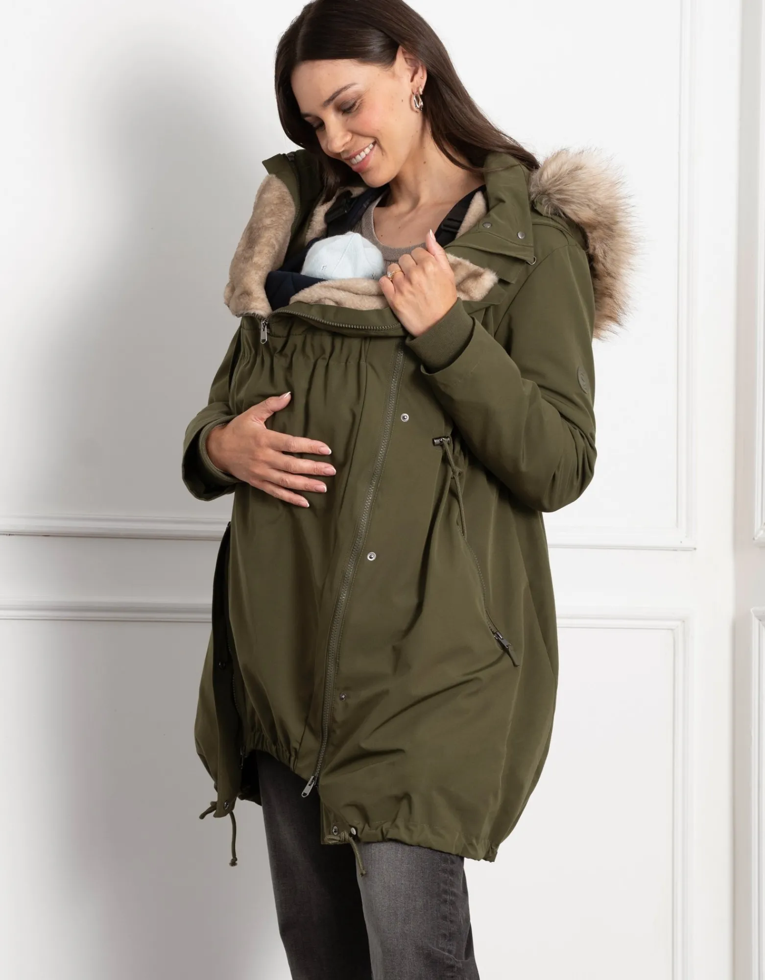 Shop Valina | 3 in 1 Maternity, Nursing and Babywearing Premium Parka Coats & Jackets | Coats & Jackets