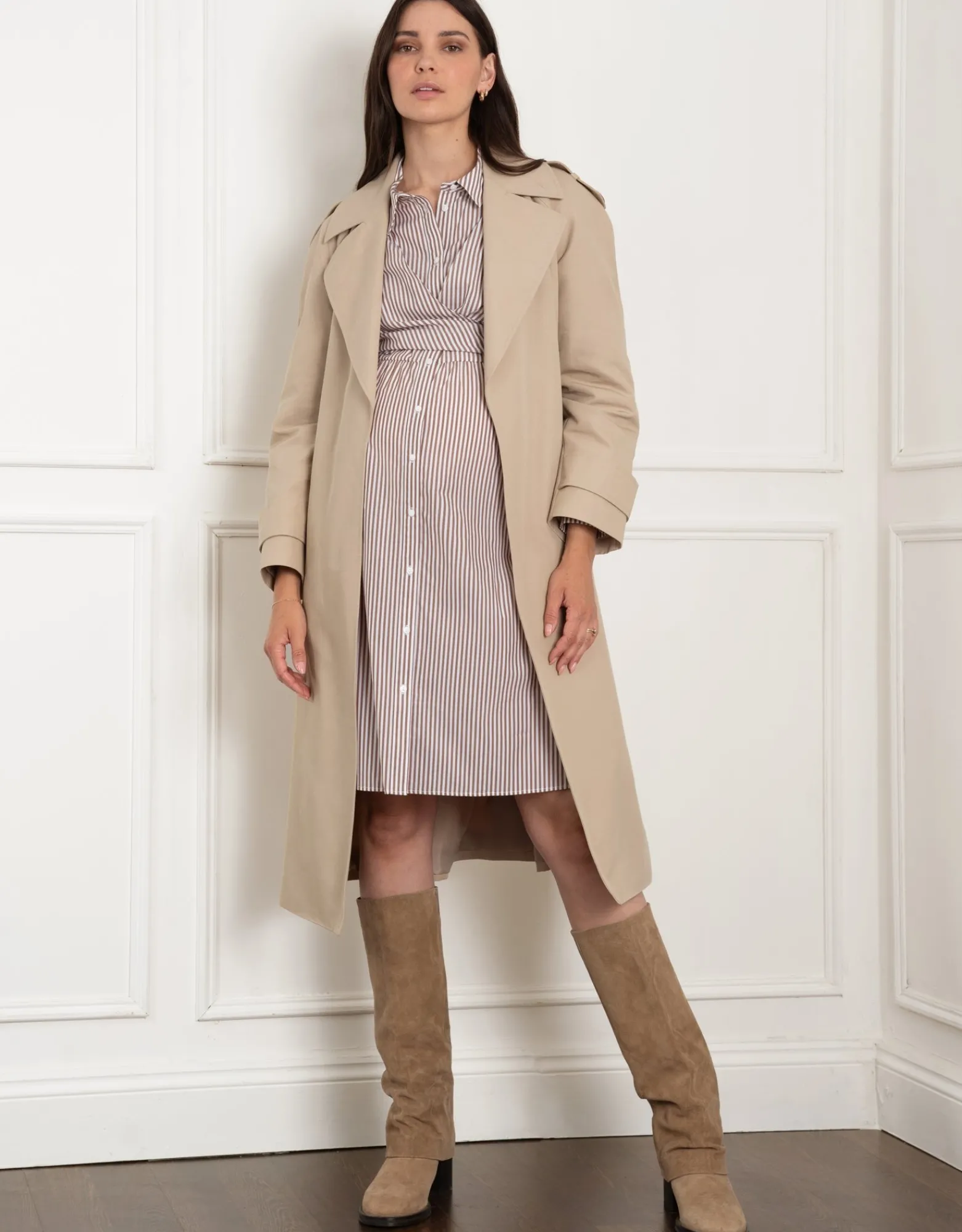 New Zack | Belted Maternity Trench Coat Coats & Jackets | Coats & Jackets