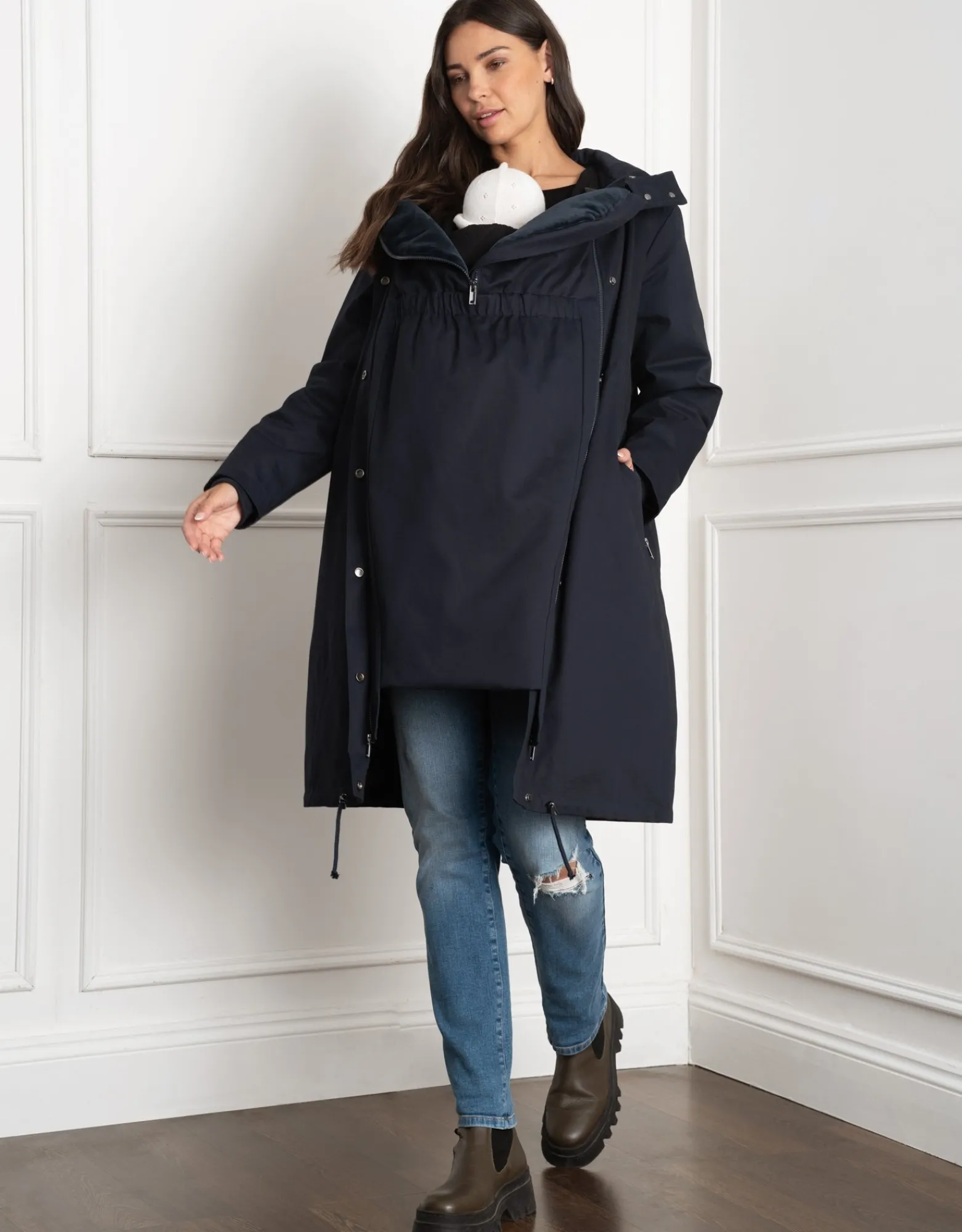 Online Zariah | Long Down-Lined Maternity Parka Coats & Jackets | Coats & Jackets